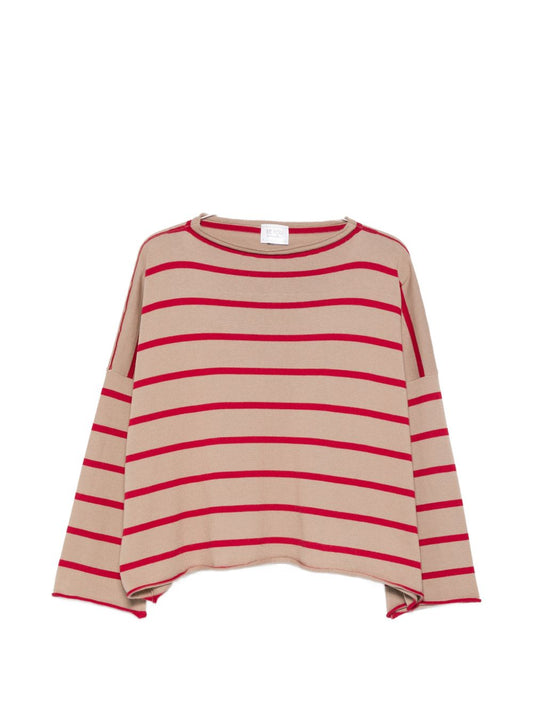 Beyou Cashmere and cotton striped sweater