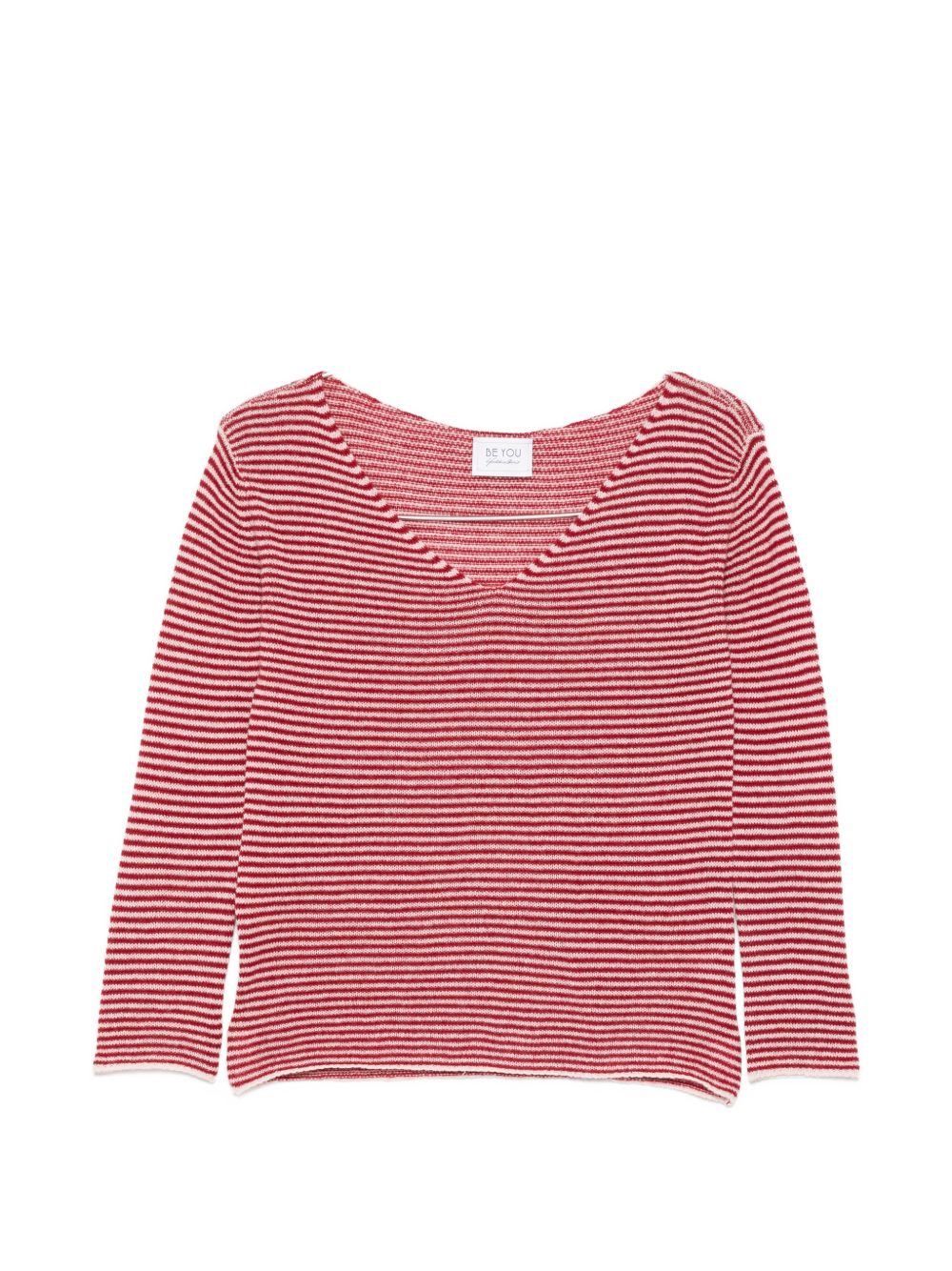 Beyou V-neck long sleeves Cashmere v-necked sweater
