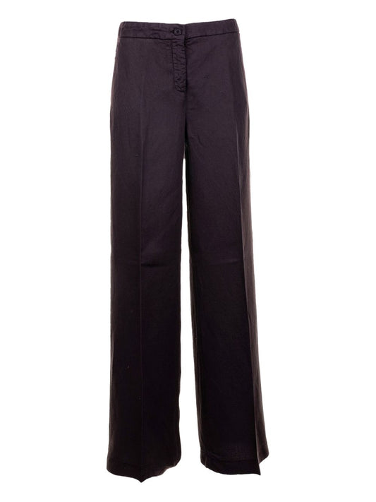 Via Masini 80 Linen wide-leg trousers