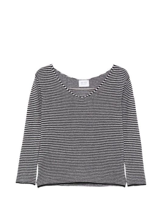 Beyou V-neck long sleeves Cashmere v-necked sweater