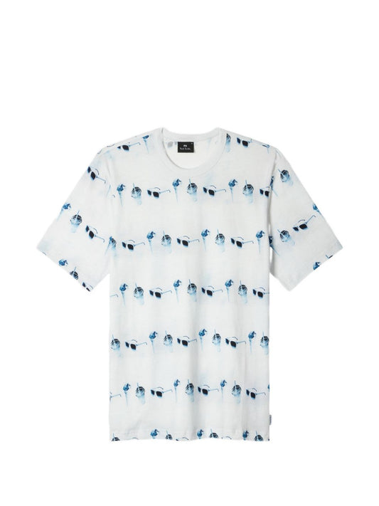 Paul Smith Printed cotton t-shirt