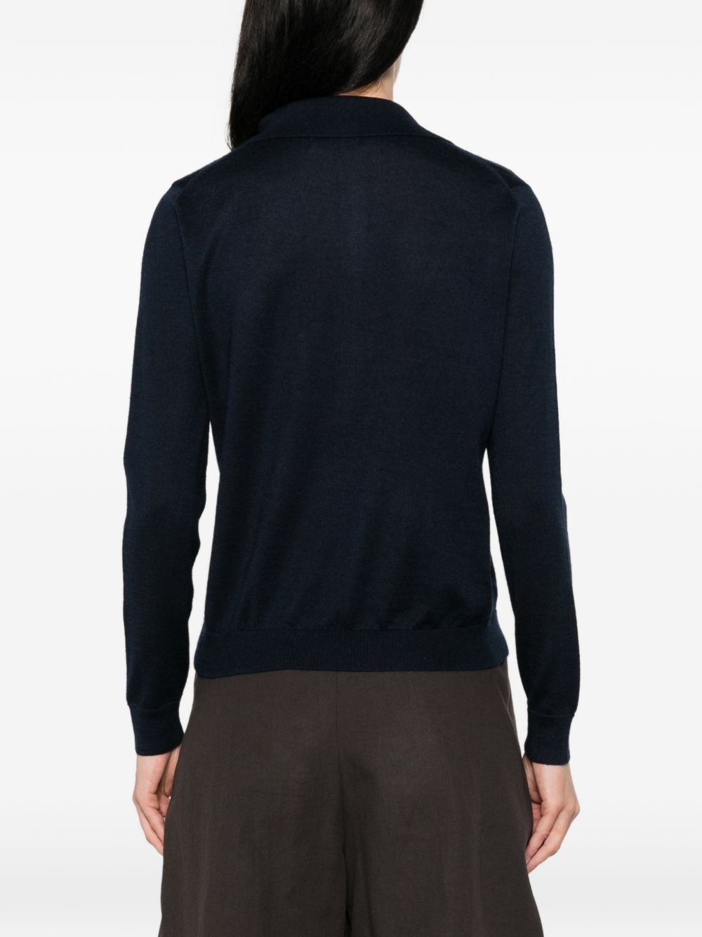 Beyou Cashmere and silk polo sweater