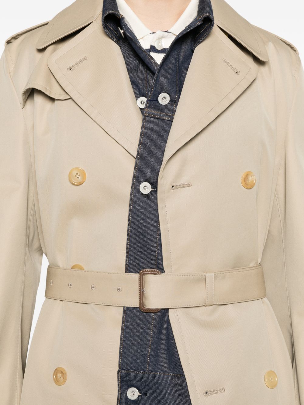 Junya Watanabe Cotton double-breasted coat