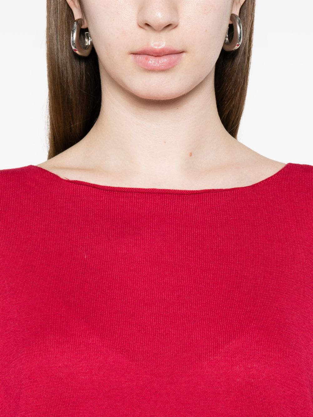 Beyou Cotton boat-neck sweater