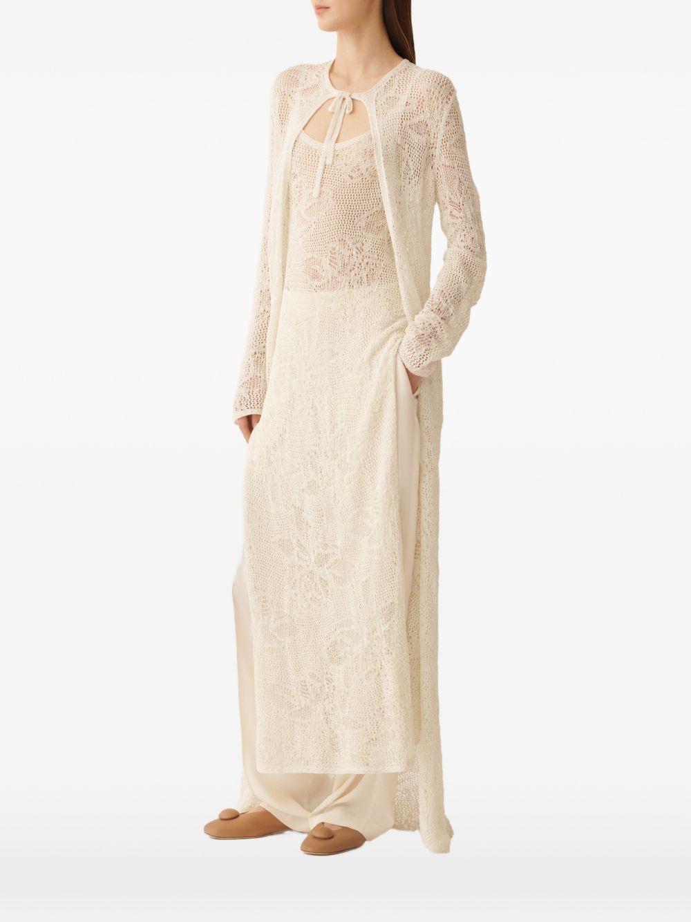 Fabiana Filippi Crochet midi dress