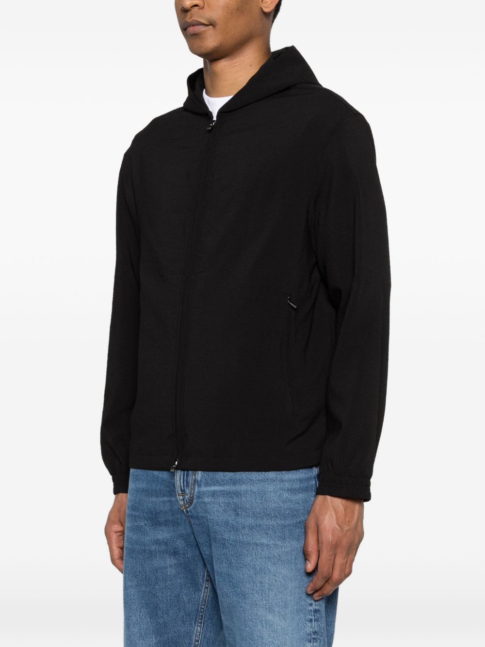 Emporio Armani Hooded blouson jacket