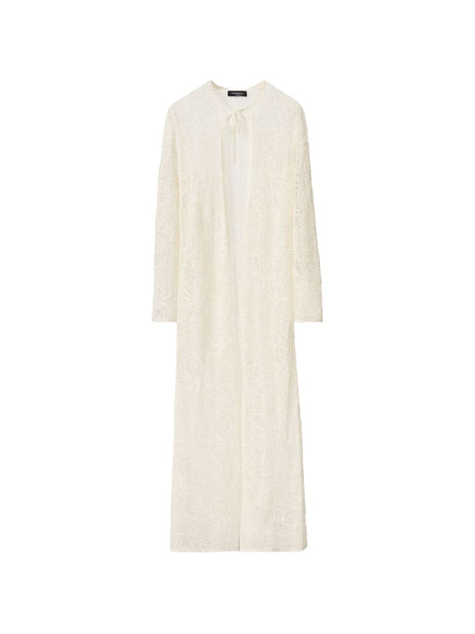 Fabiana Filippi Crochet long cardigan