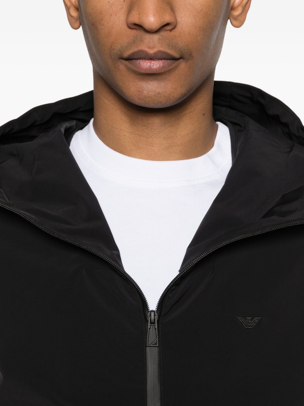 Emporio Armani Hooded blouson jacket