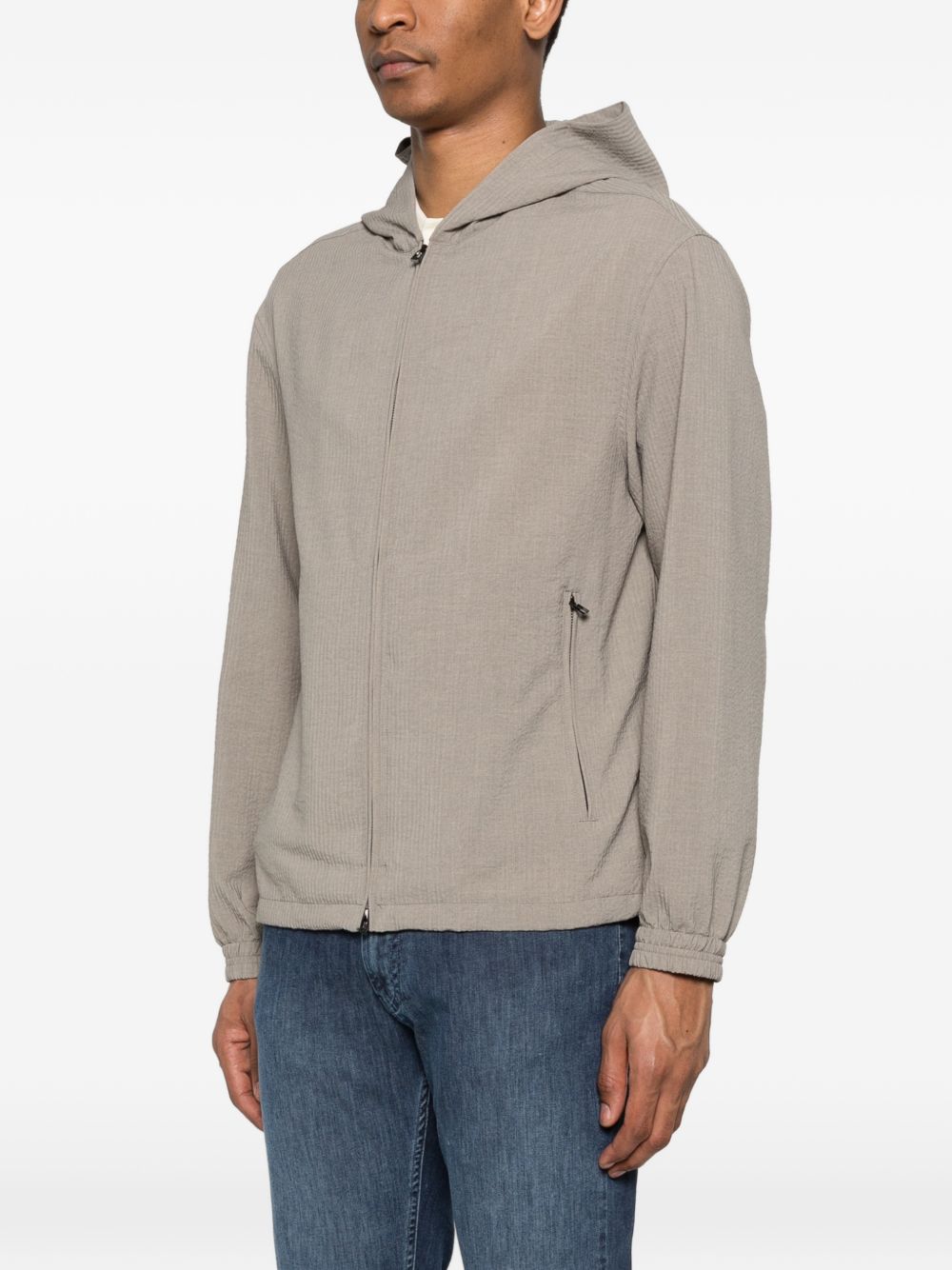 Emporio Armani Hooded blouson jacket