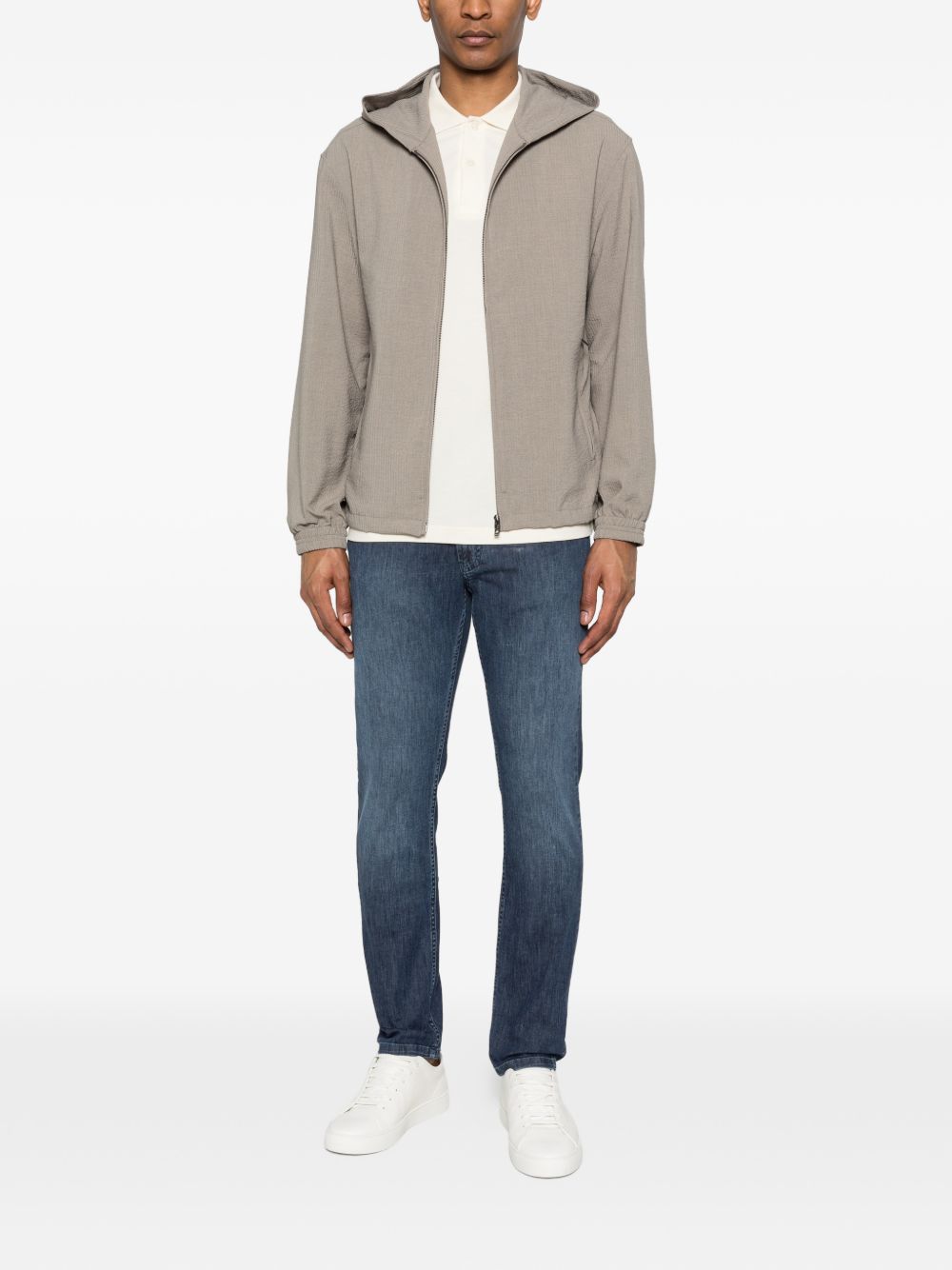 Emporio Armani Hooded blouson jacket