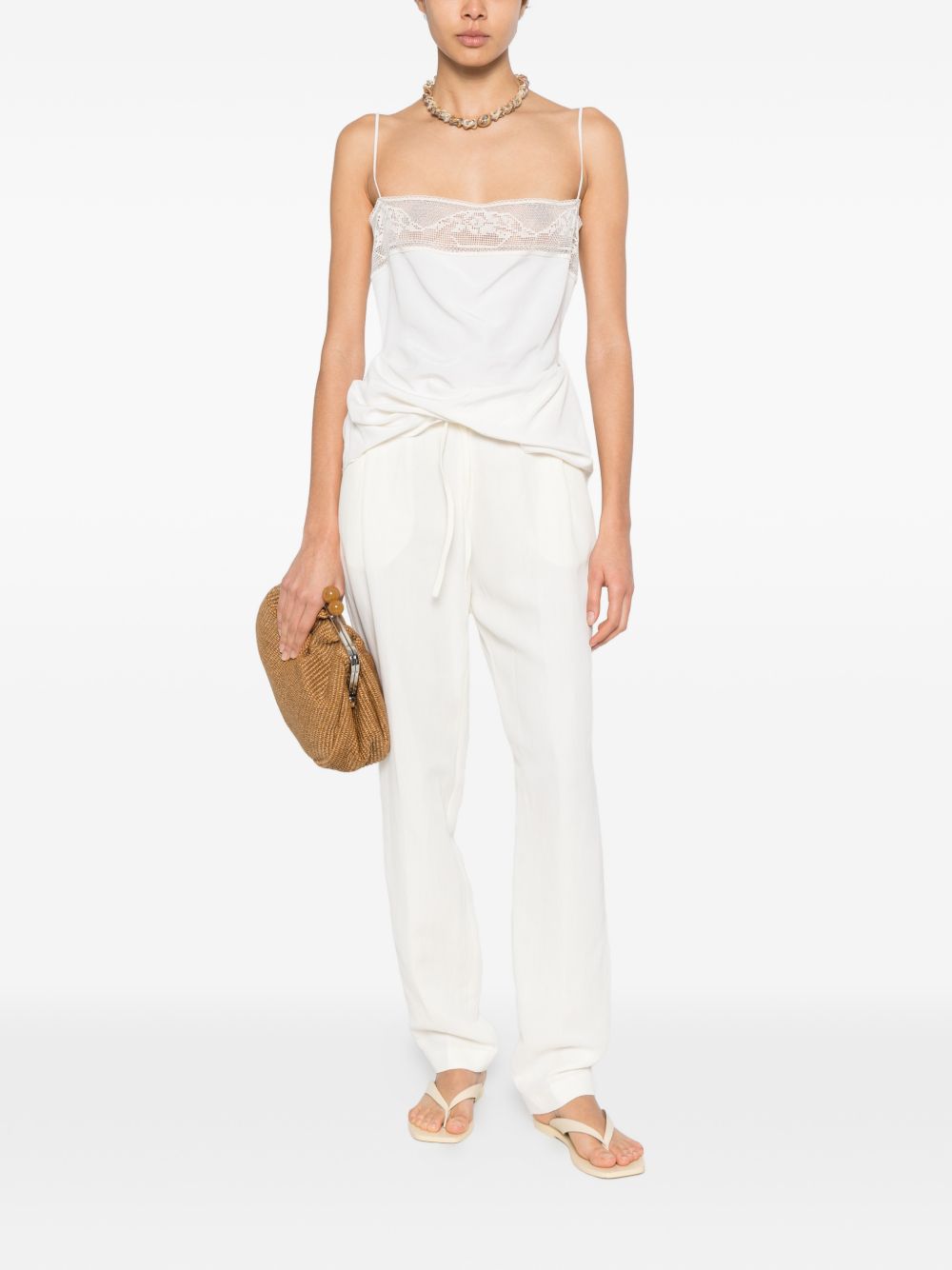 Fabiana Filippi Line blend trousers