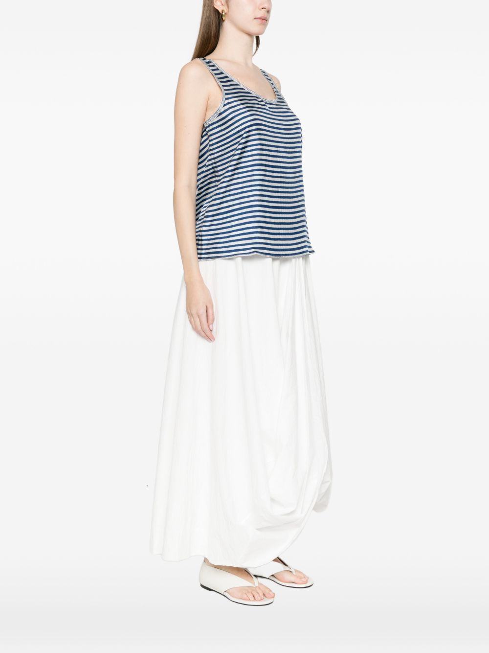 Pierre Louis Mascia Striped silk top
