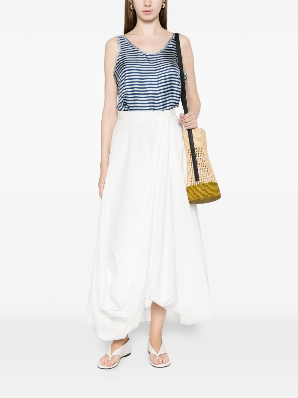 Pierre Louis Mascia Striped silk top