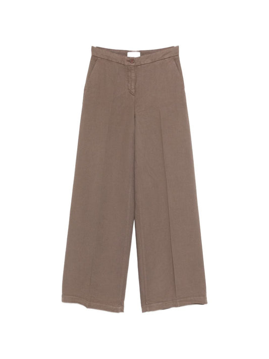 Via Masini 80 Linen wide-leg trousers