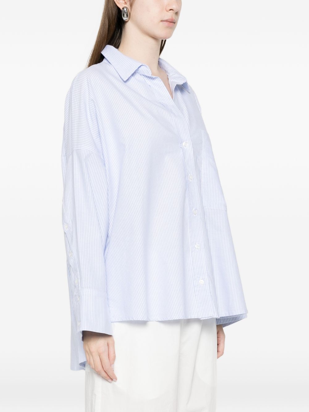 White Sand Striped cotton shirt