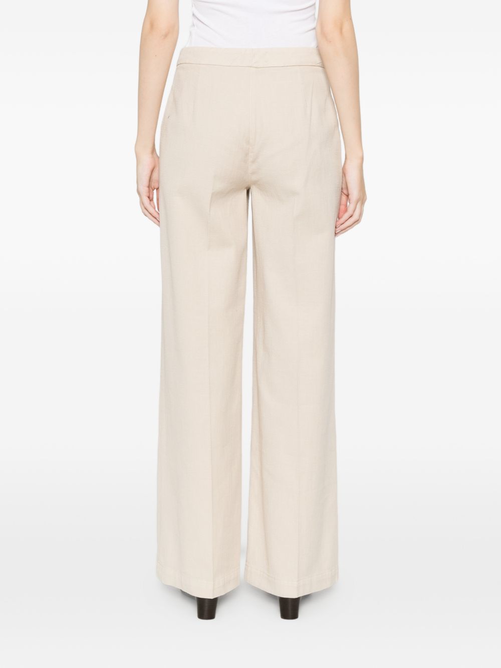 Via Masini 80 Cotton wide-leg trousers