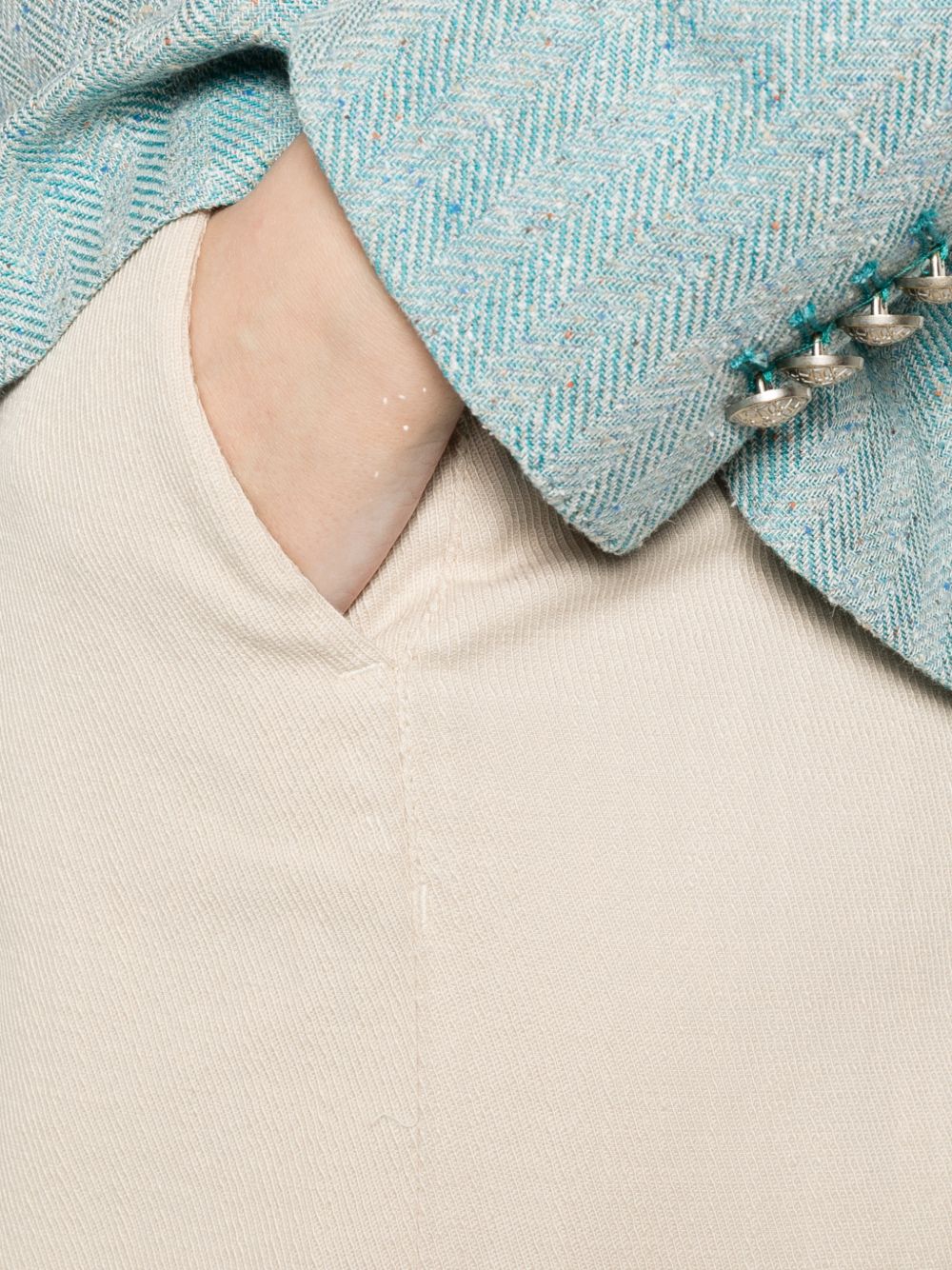Via Masini 80 Cotton wide-leg trousers