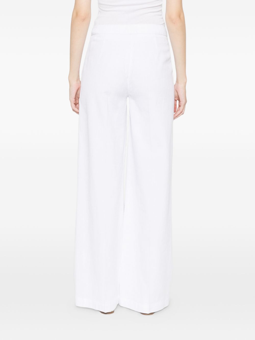 Via Masini 80 Cotton wide-leg trousers