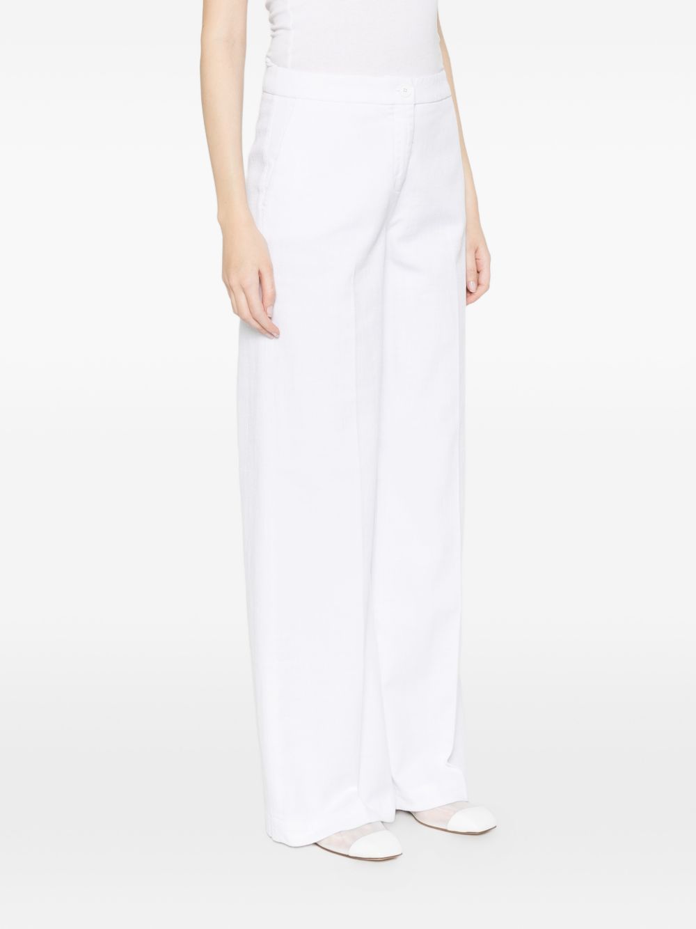 Via Masini 80 Cotton wide-leg trousers
