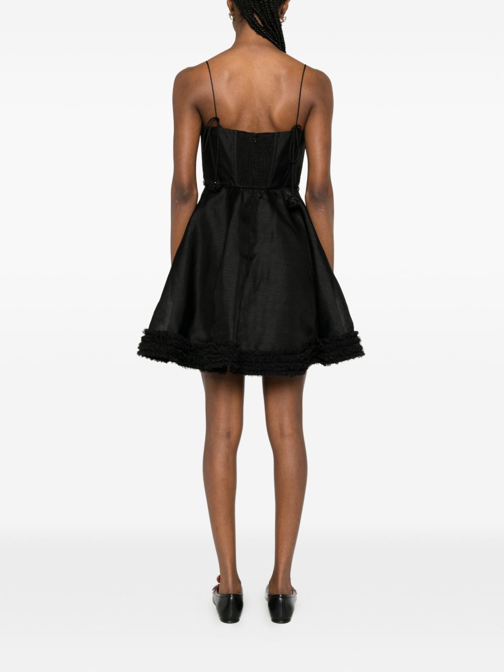 Zimmermann Luna linen and silk mini dress
