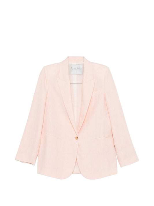 Forte Forte Linen single-breasted jacket