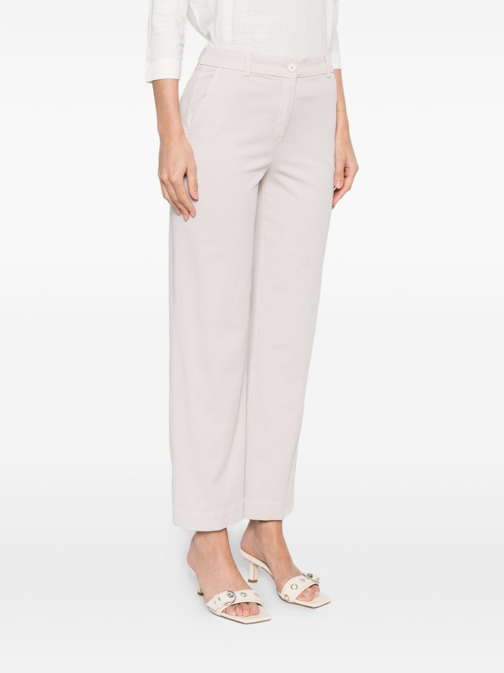 Via Masini 80 Cotton straight-leg trousers