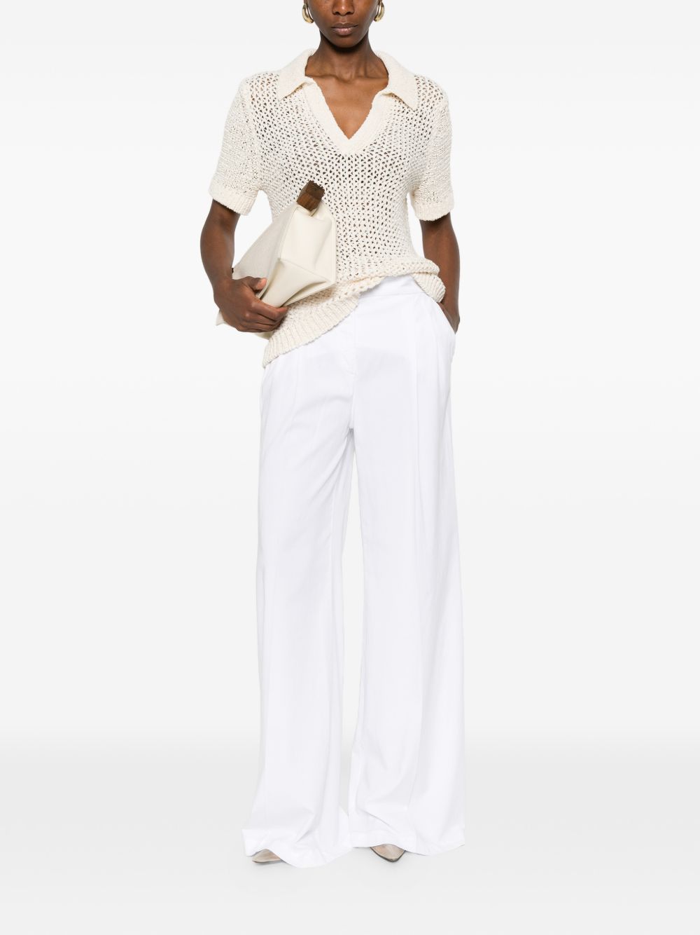 Via Masini 80 Linen blend trousers