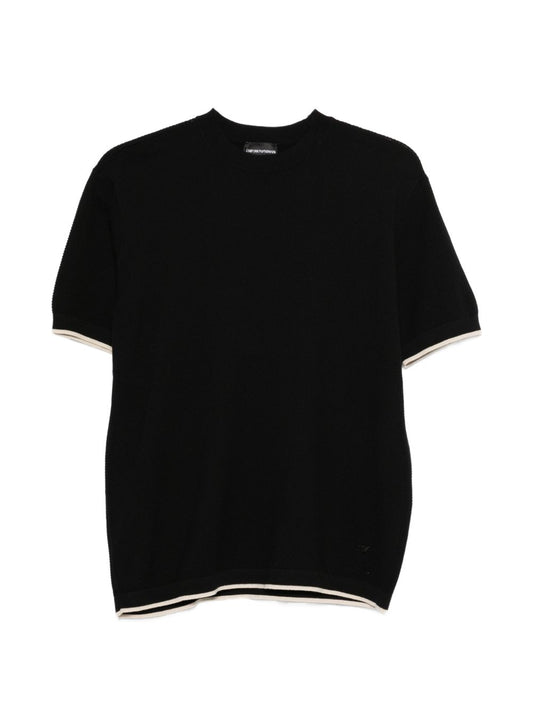 Emporio Armani Cotton knitted t-shirt