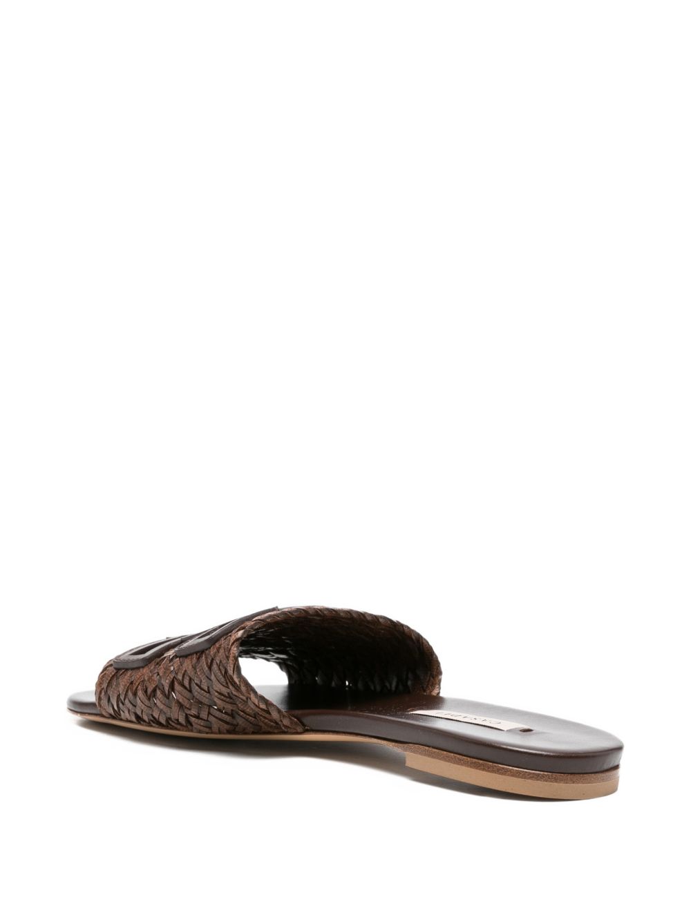 Casadei Leather flat sandals