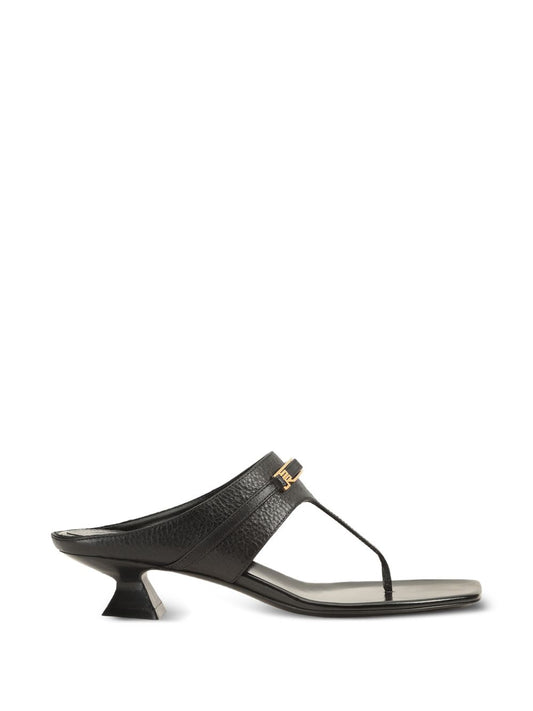 Sergio Rossi Leather thong sandals