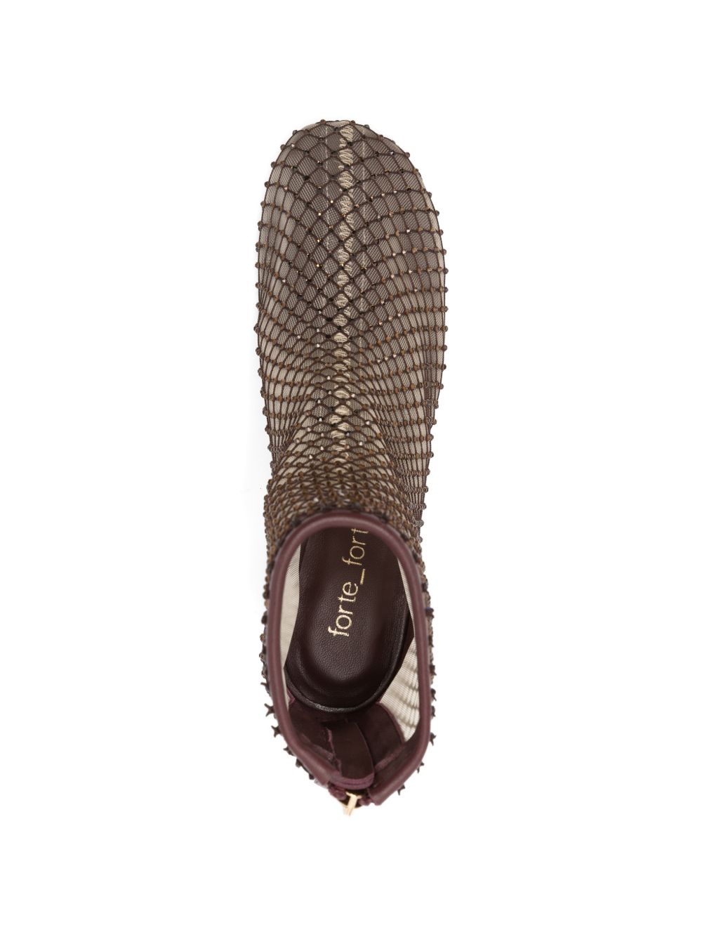 Forte Forte Strass mesh ankle boots