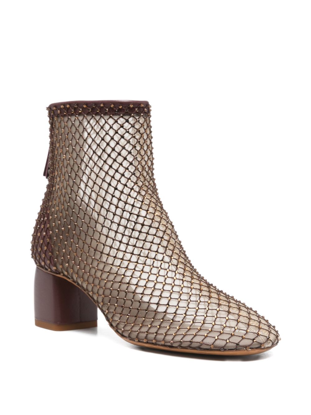 Forte Forte Strass mesh ankle boots