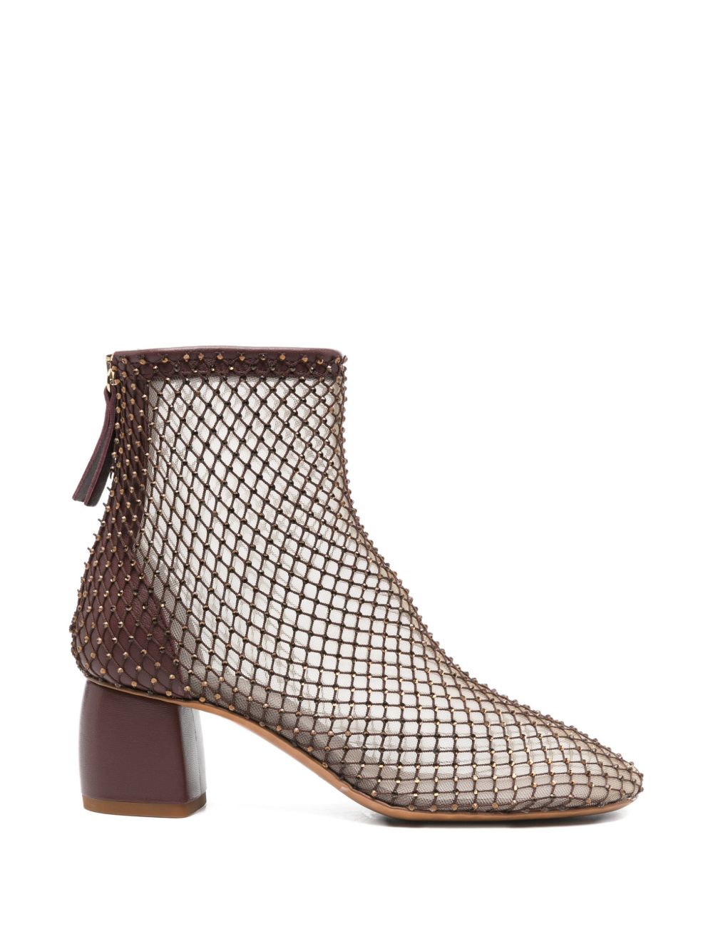 Forte Forte Strass mesh ankle boots
