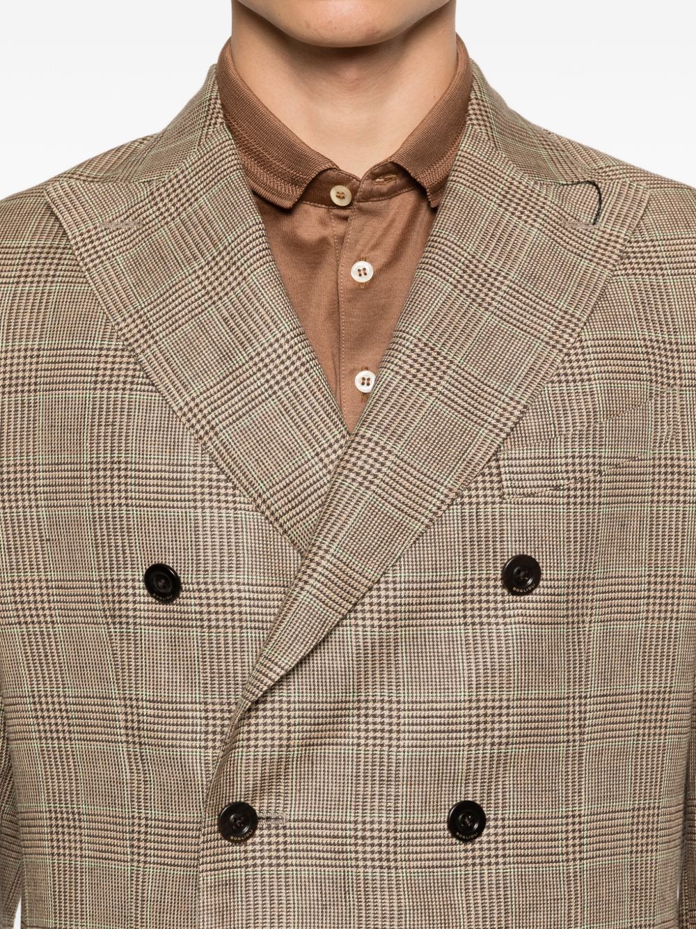 Boglioli Linen double-breasted jacket