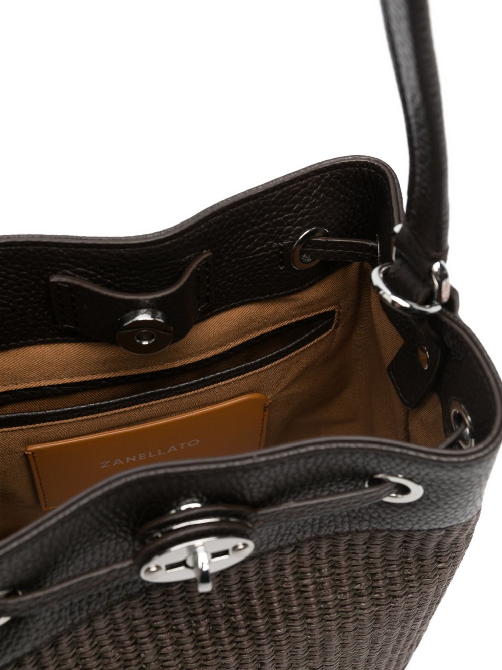 Zanellato MondÃ  Vimini small bucket bag