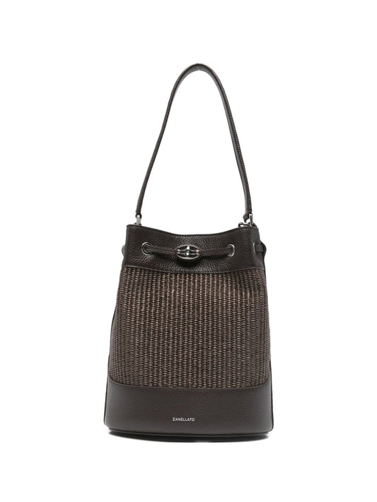 Zanellato MondÃ  Vimini small bucket bag