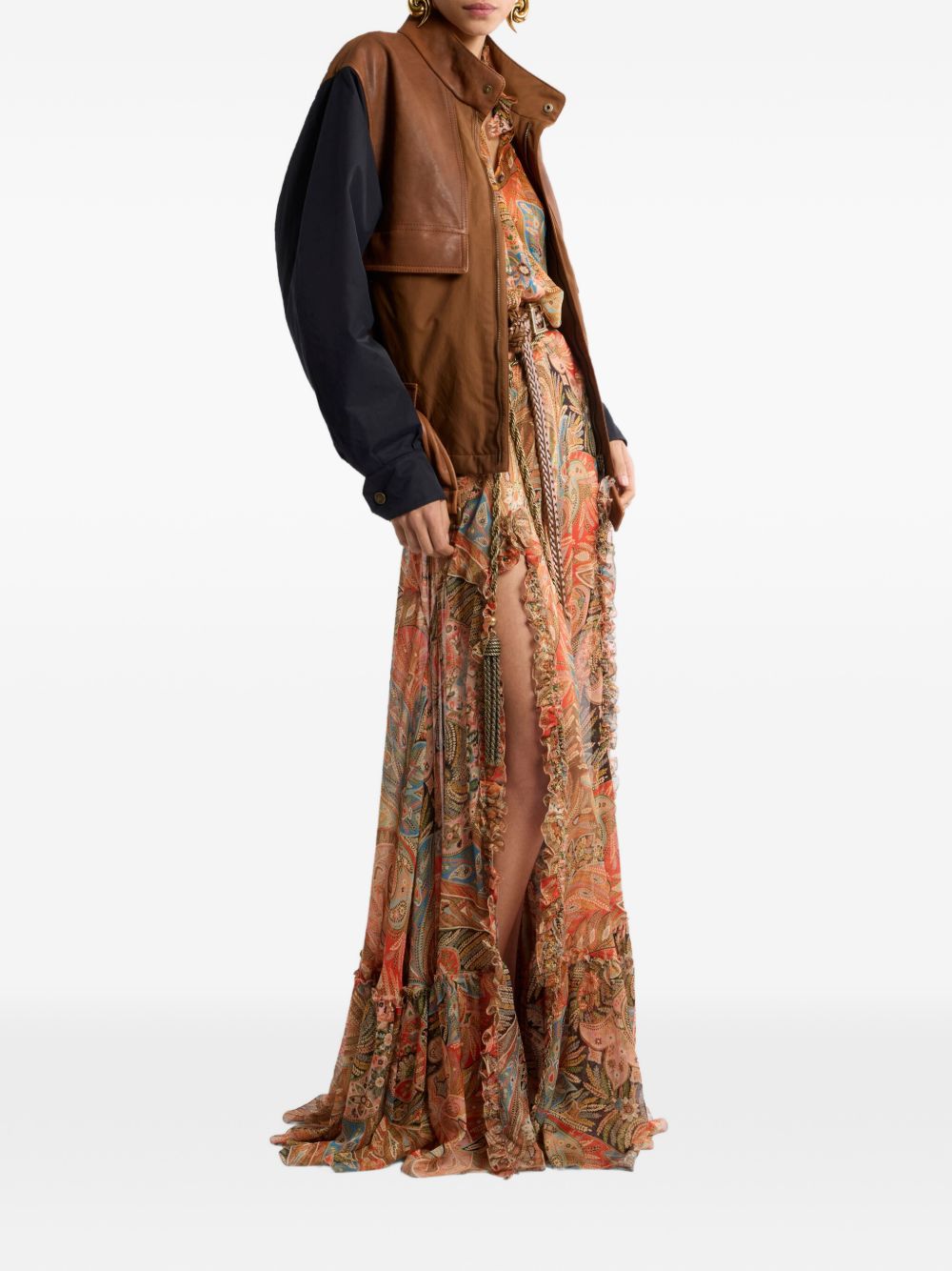 Etro Printed long skirt