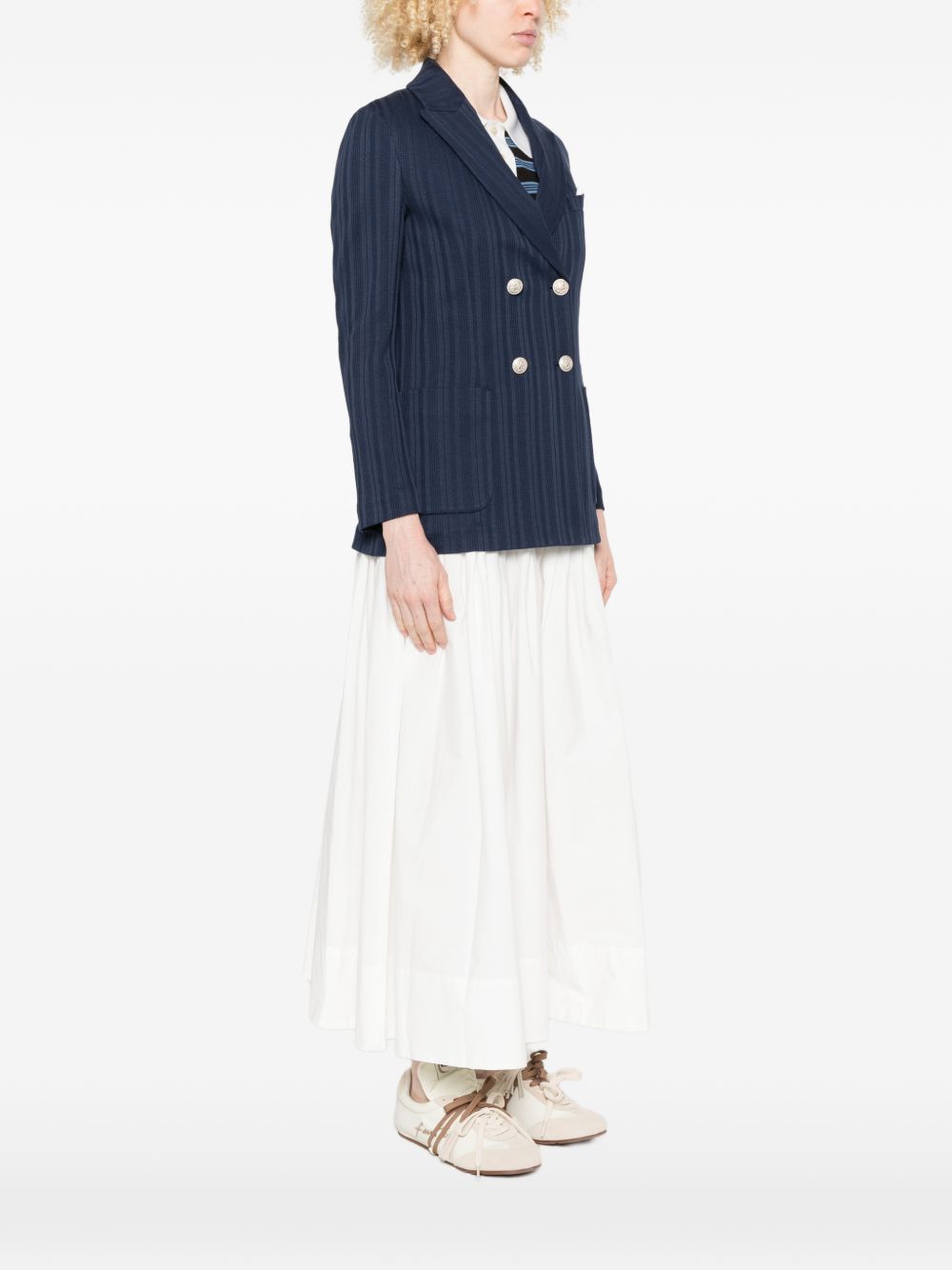 Circolo 1901 Cotton double-breasted jacket