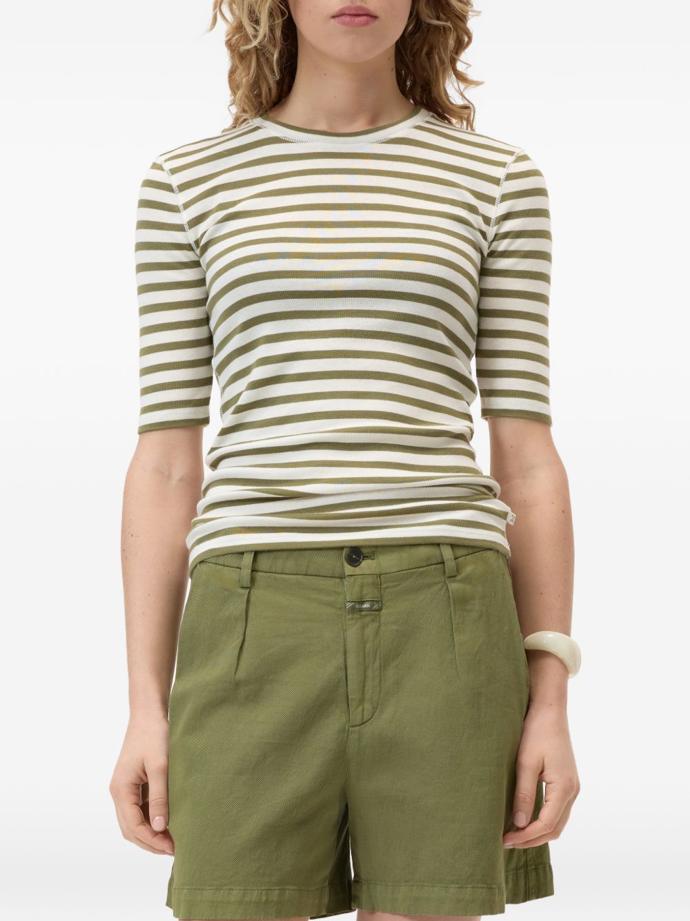 Closed Striped cotton blend sweater