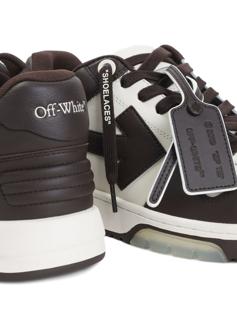 Off White Out Of Office leather sneakers