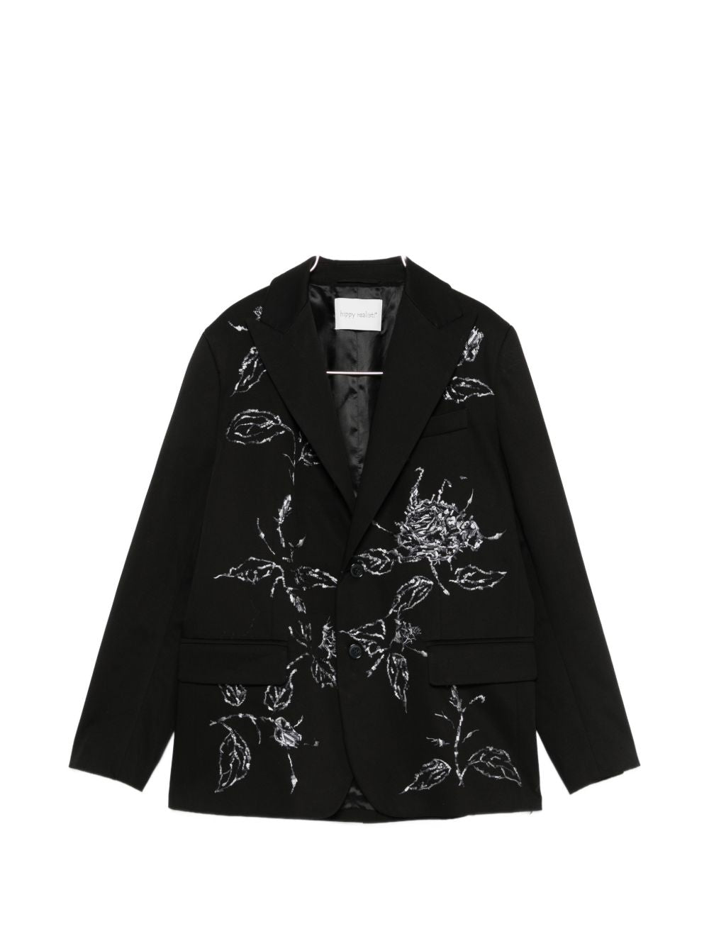 Hippy Realisti Cotton single-breasted blazer jacket