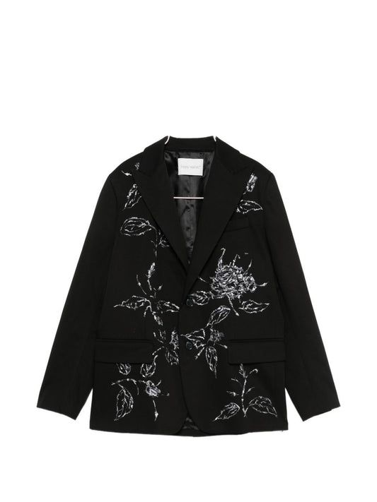 Hippy Realisti Cotton single-breasted blazer jacket