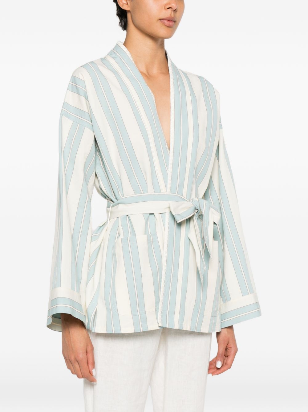 Forte Forte Striped kimono jacket