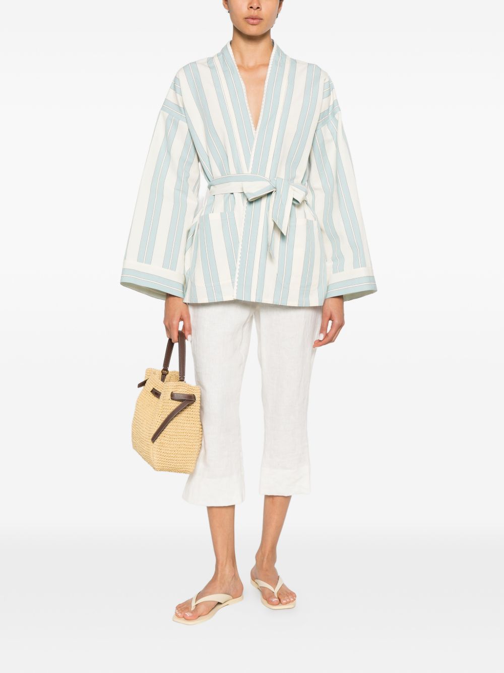 Forte Forte Striped kimono jacket