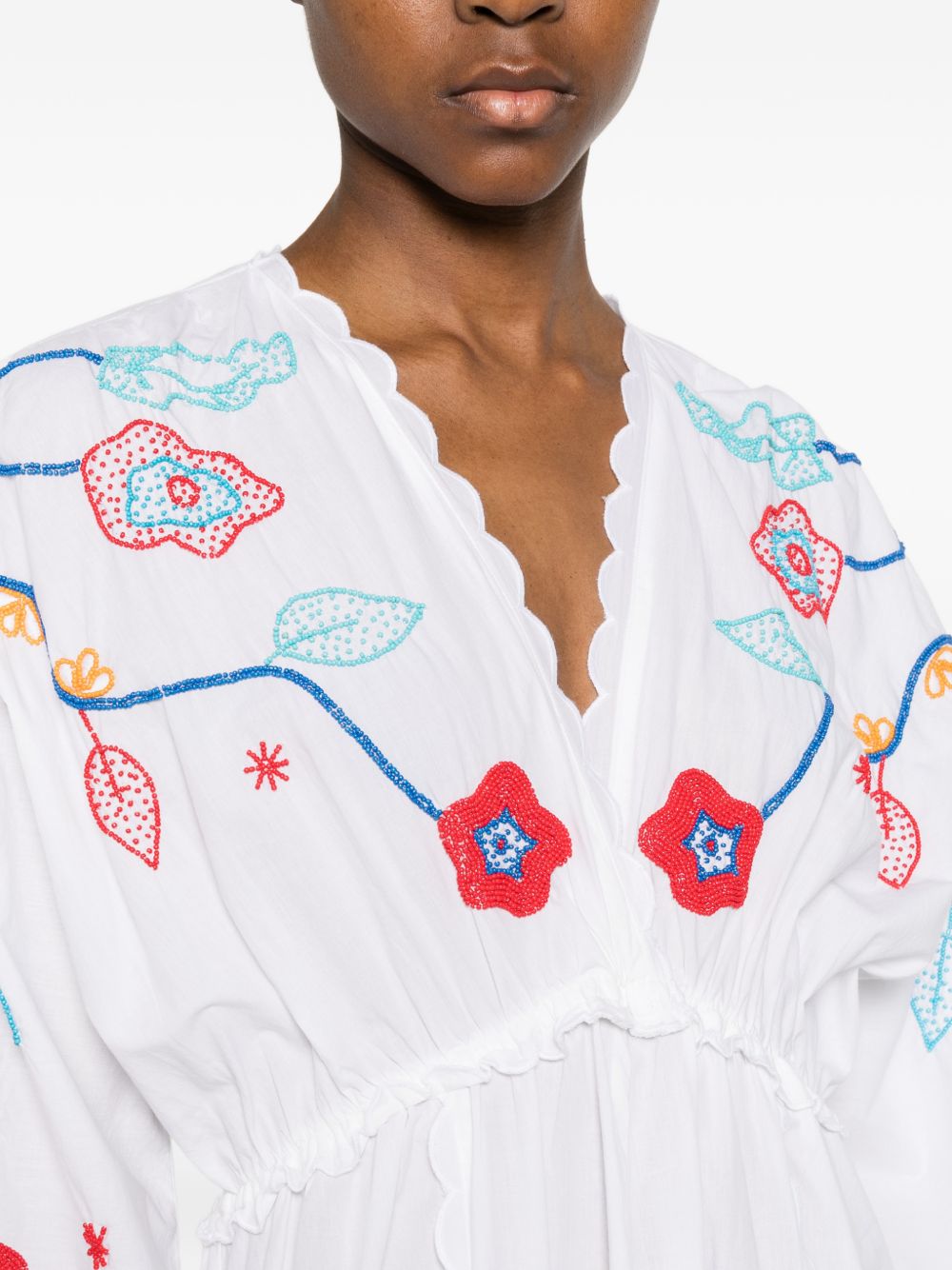 Forte Forte Embroidered cotton dress