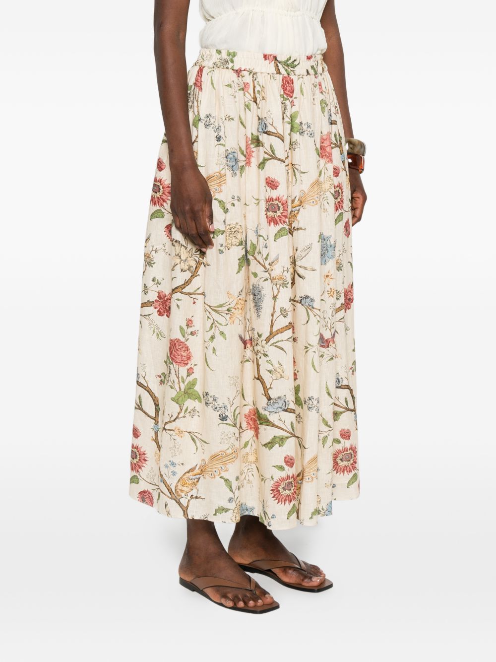 Into The East Linen Silk Blend Trousers