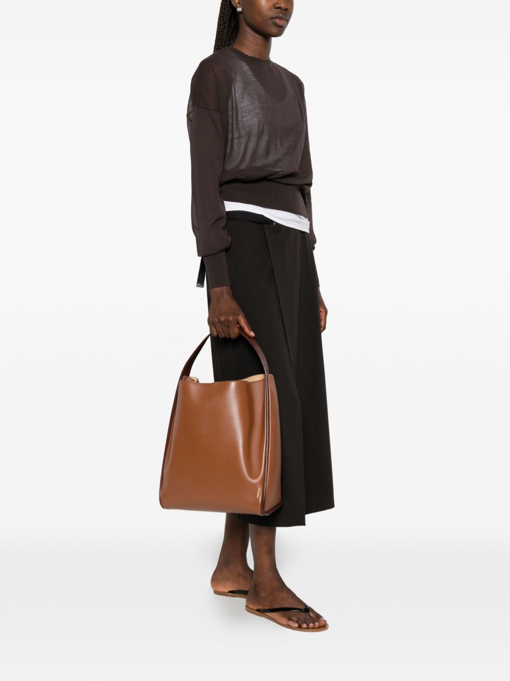 Jil Sander Pivot Leather Tote