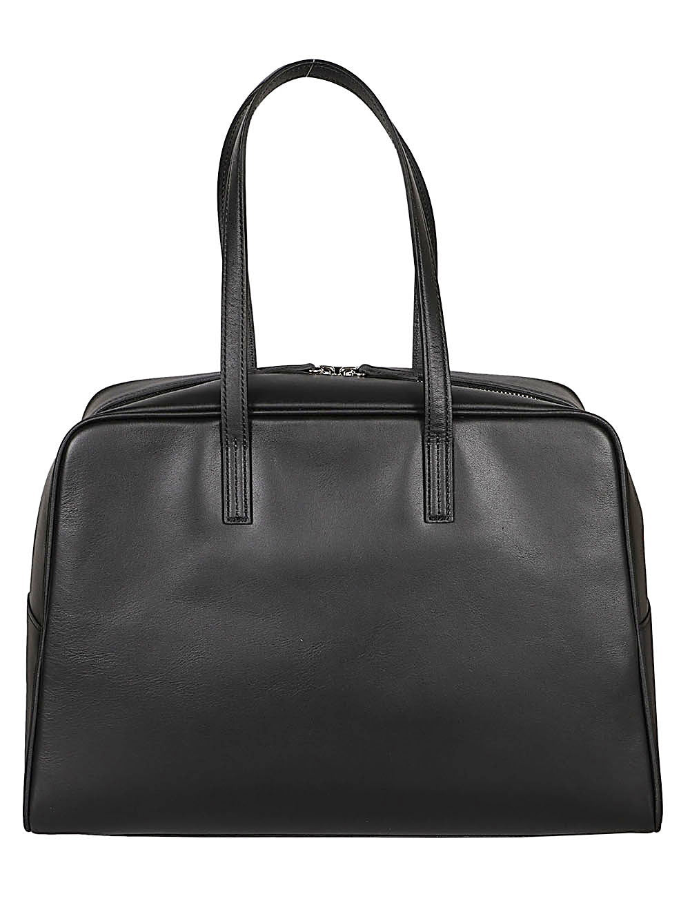 Mizuiro Large Leather Boston Bag