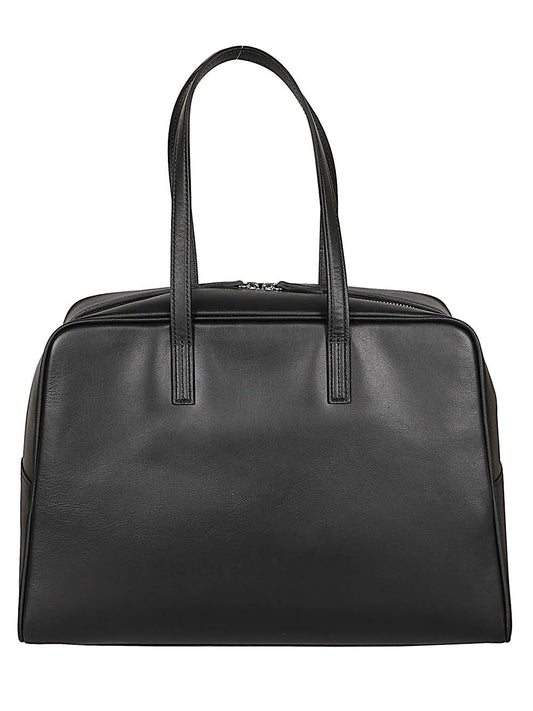 Mizuiro Large Leather Boston Bag