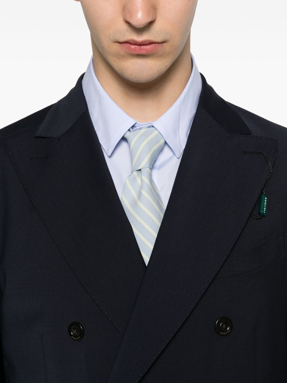 Boglioli Wool Blend Double-Breasted Suit